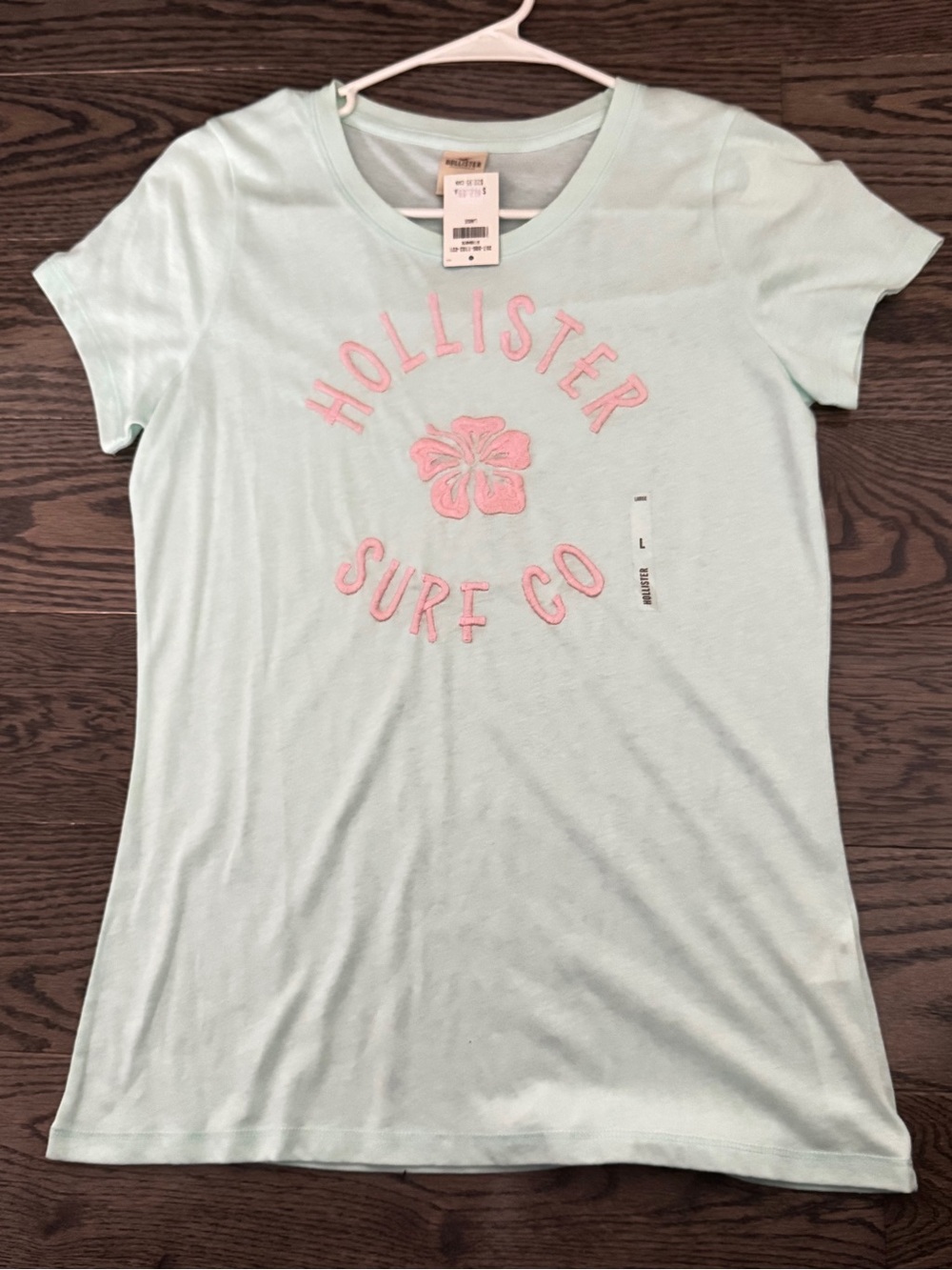 Hollister Co. blue & pink graphic tee brand new Size L #summer